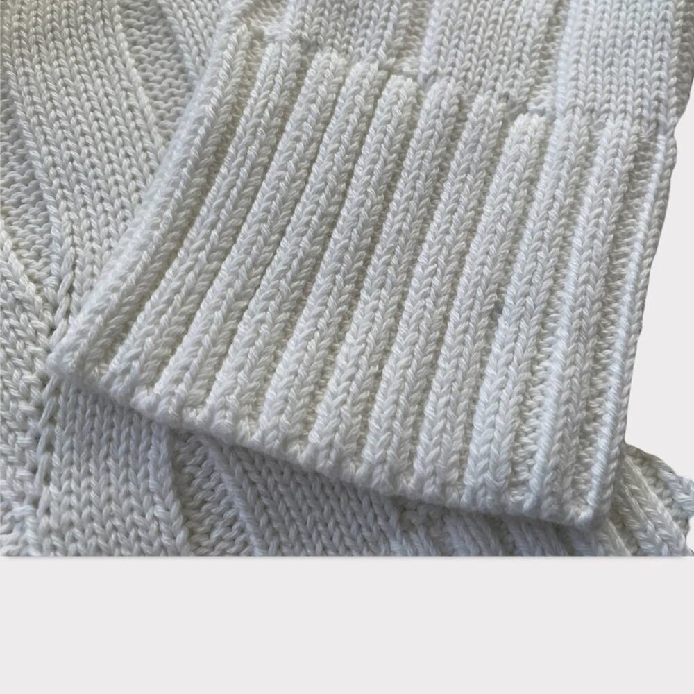 Only & Sons Mens Crewneck Cable Knit Sweater Cloud Dancer Size M NWT - Picture 9 of 9